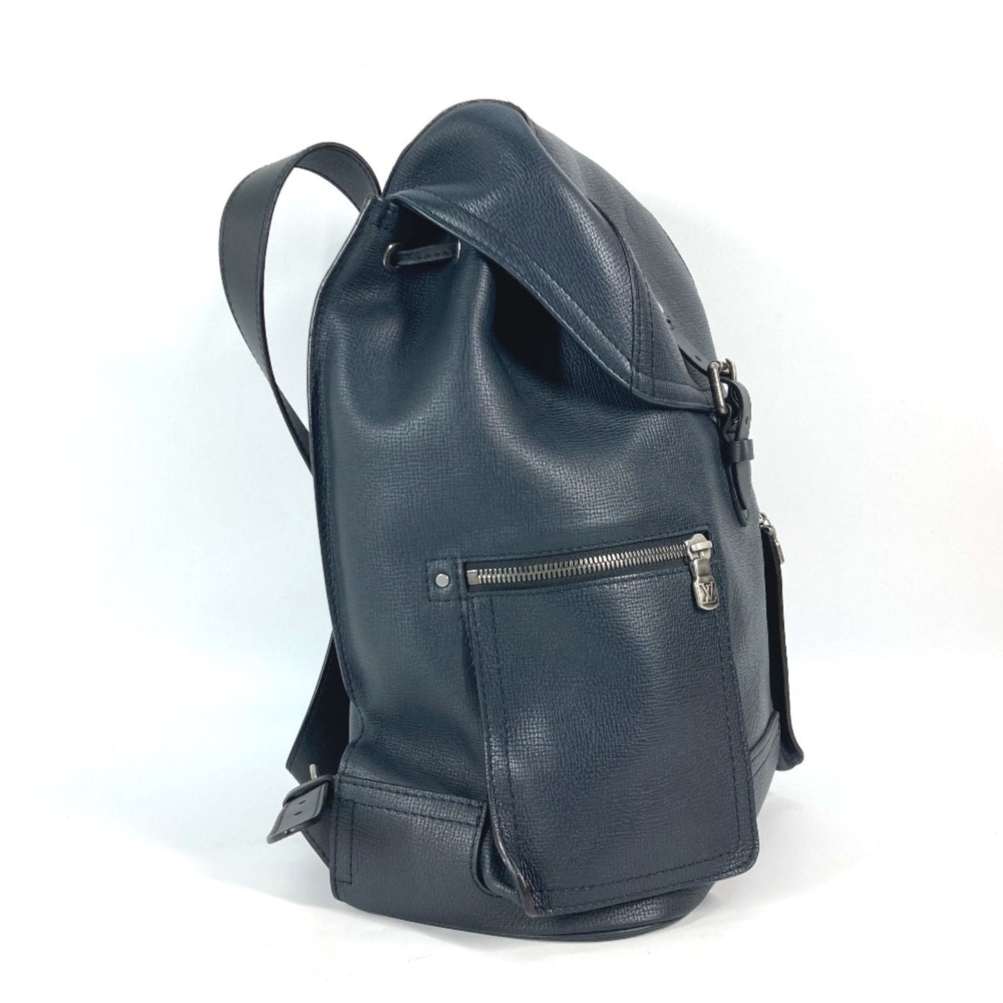Louis Vuitton Navy Leather Backpack