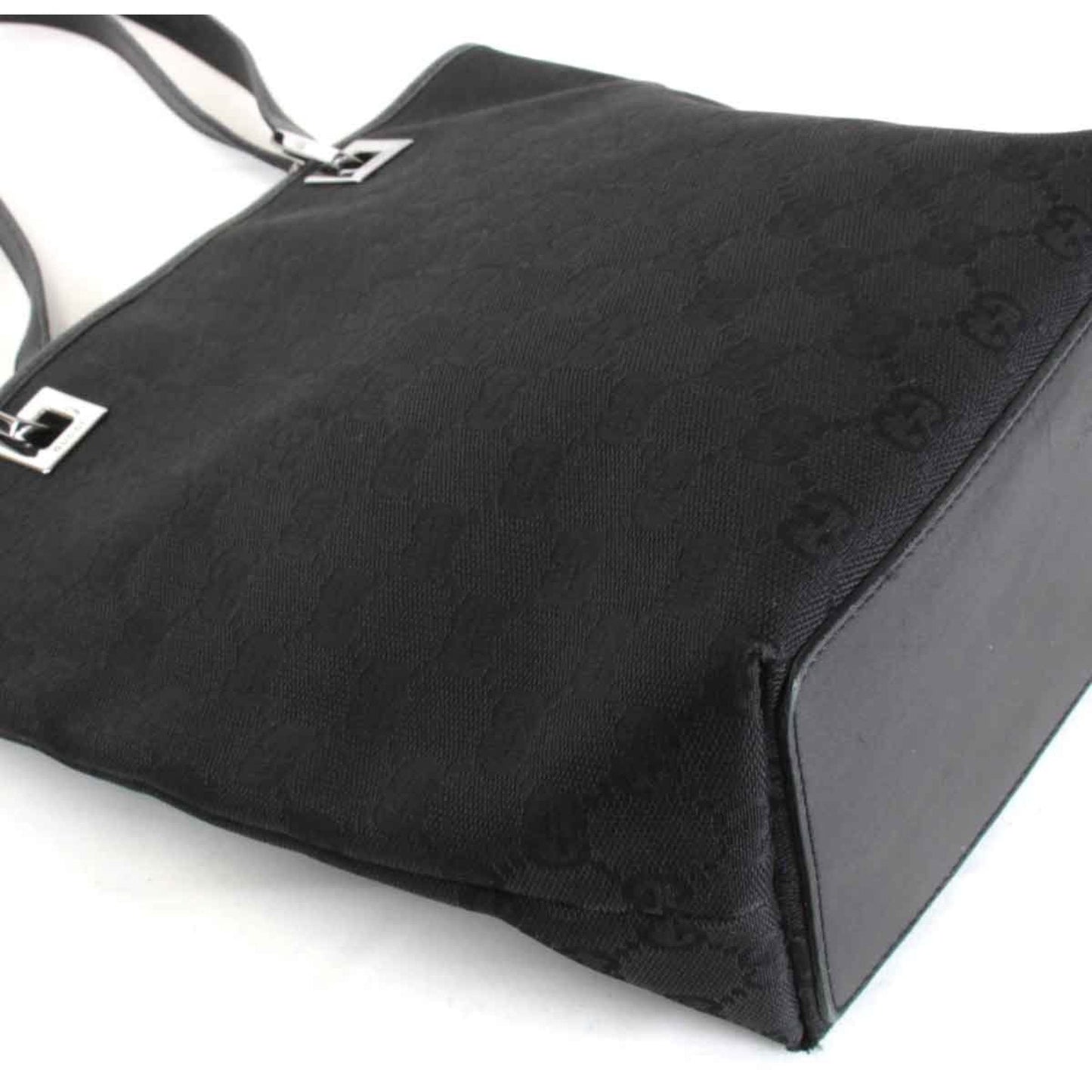 Gucci Gg Canvas Black Gg Canvas Tote Bag