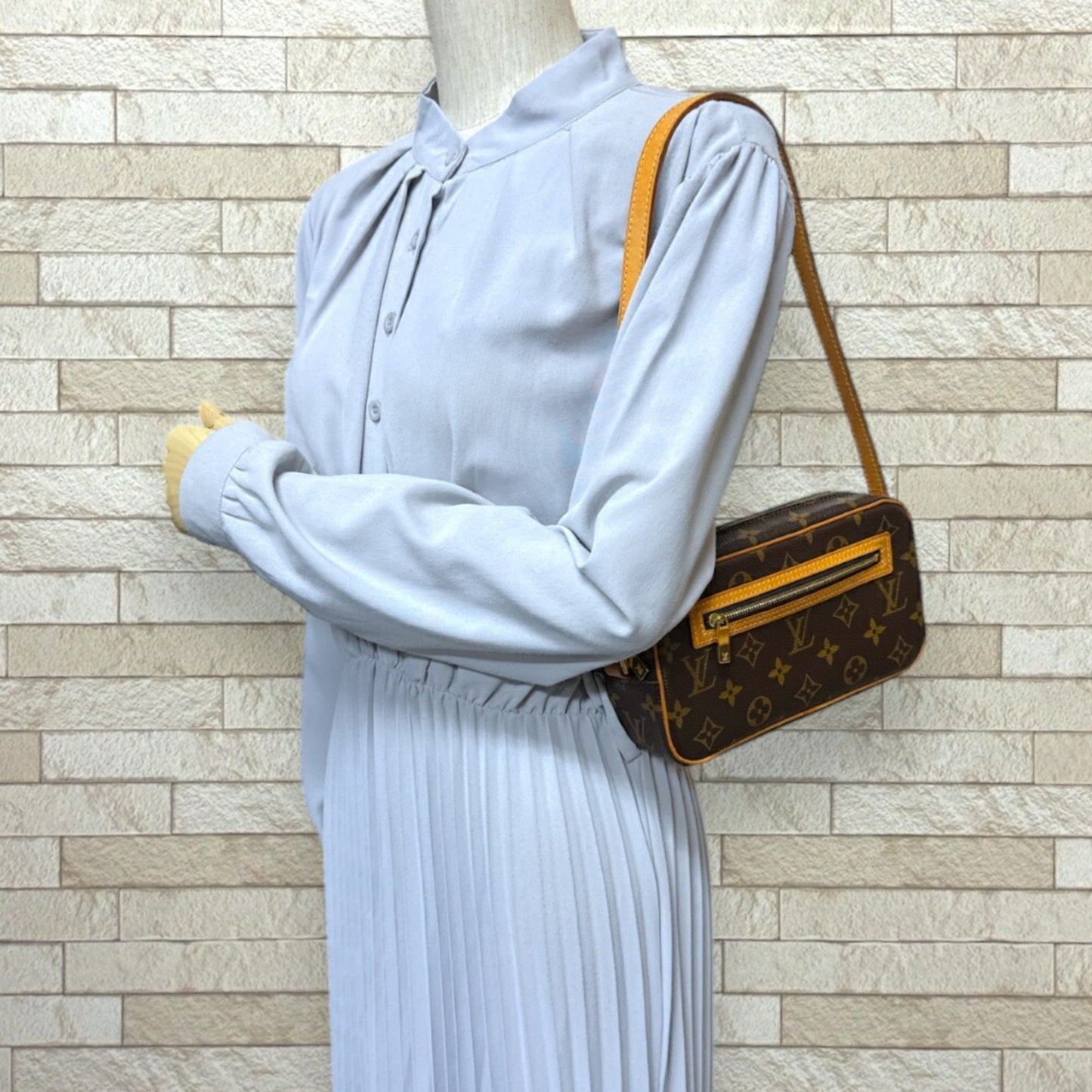 Louis Vuitton Brown Monogram Canvas Shoulder Bag