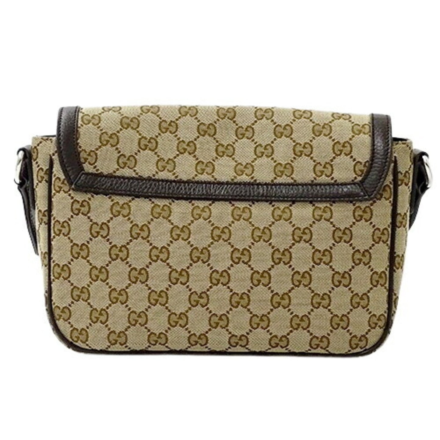 Gucci Beige Brown Gg Canvas Shoulder Bag