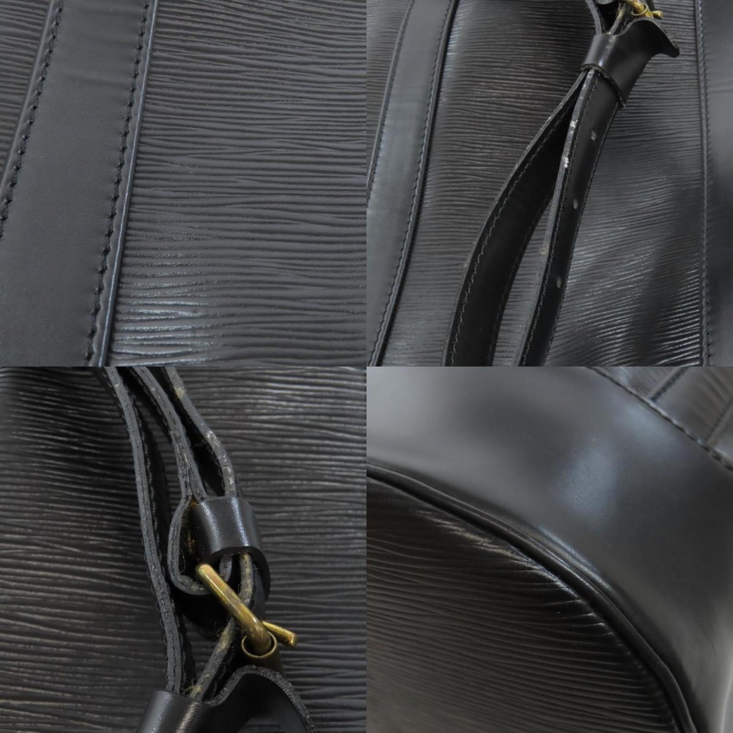 Louis Vuitton Black Epi Leather Shoulder Bag
