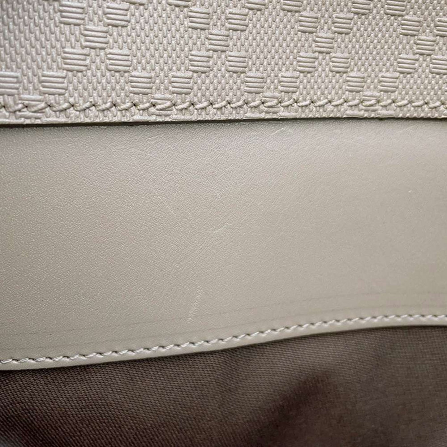 Gucci Grayish Leather Clutch Bag