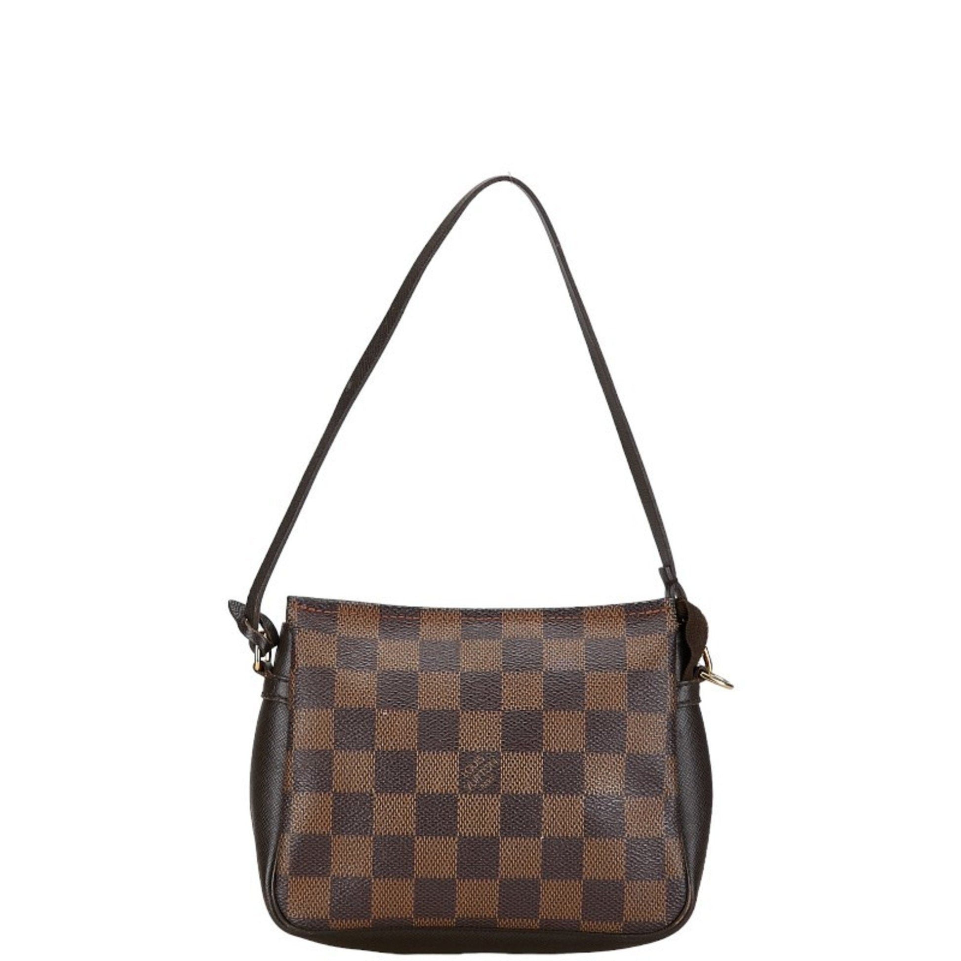 Louis Vuitton Brown Pvc Leather Shoulder Bag ()