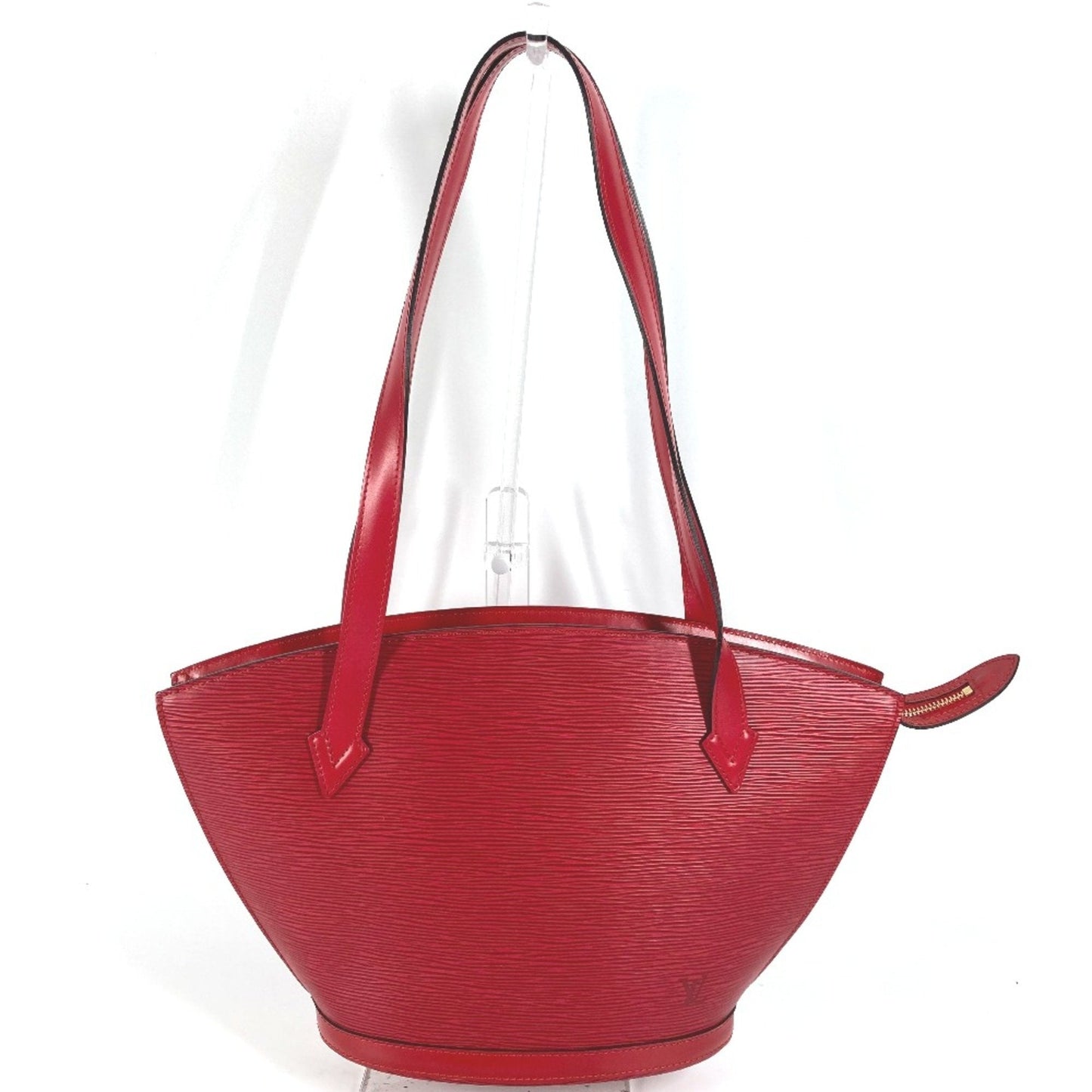 Louis Vuitton Red Leather Shoulder Bag ()