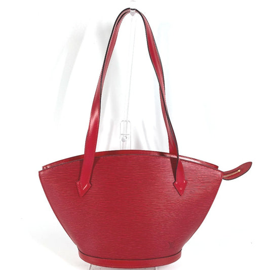 Louis Vuitton Red Leather Shoulder Bag ()