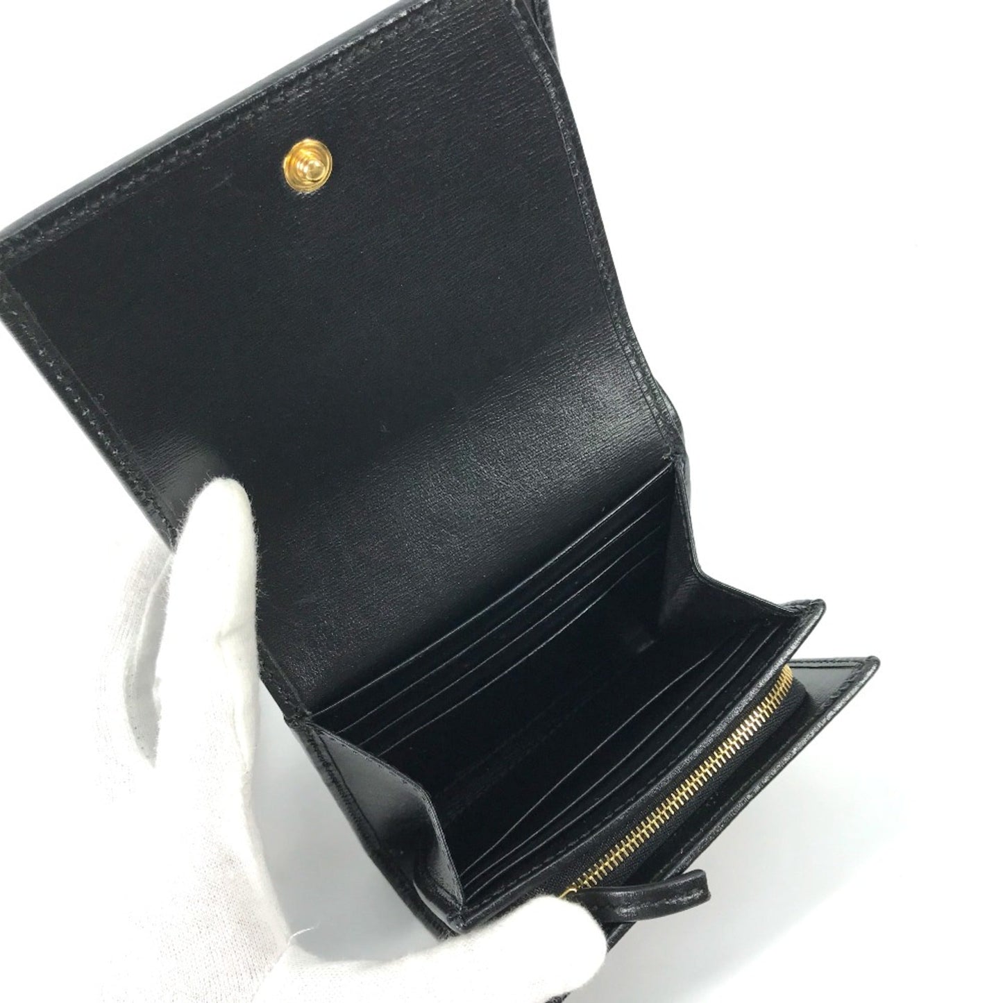 Gucci Black Leather Wallet (Bi-Fold)