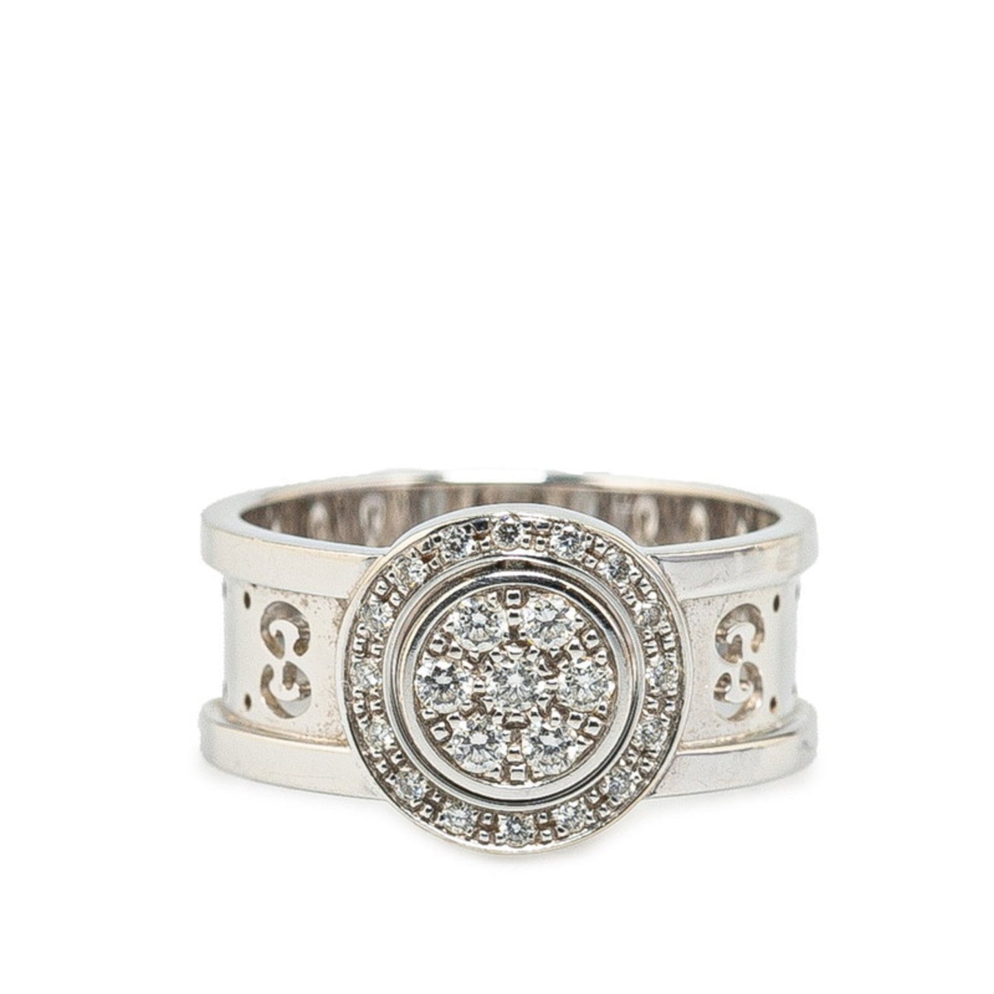 Gucci Icon White White Gold (18K) Band Ring