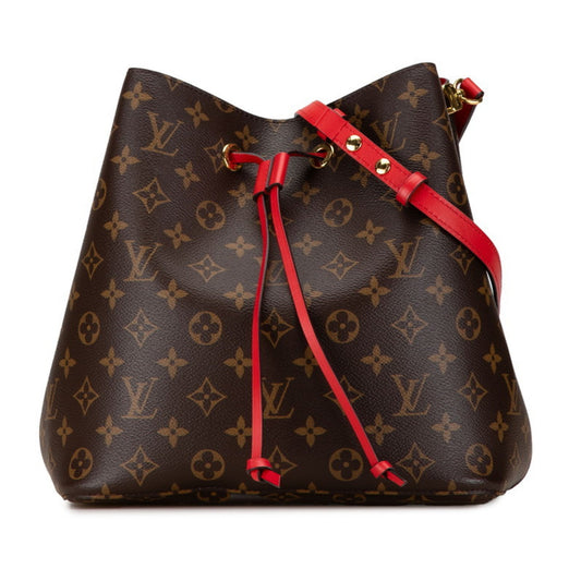 Louis Vuitton Coquelicots Red Brown Red Color Pvc Leather Shoulder Bag ()