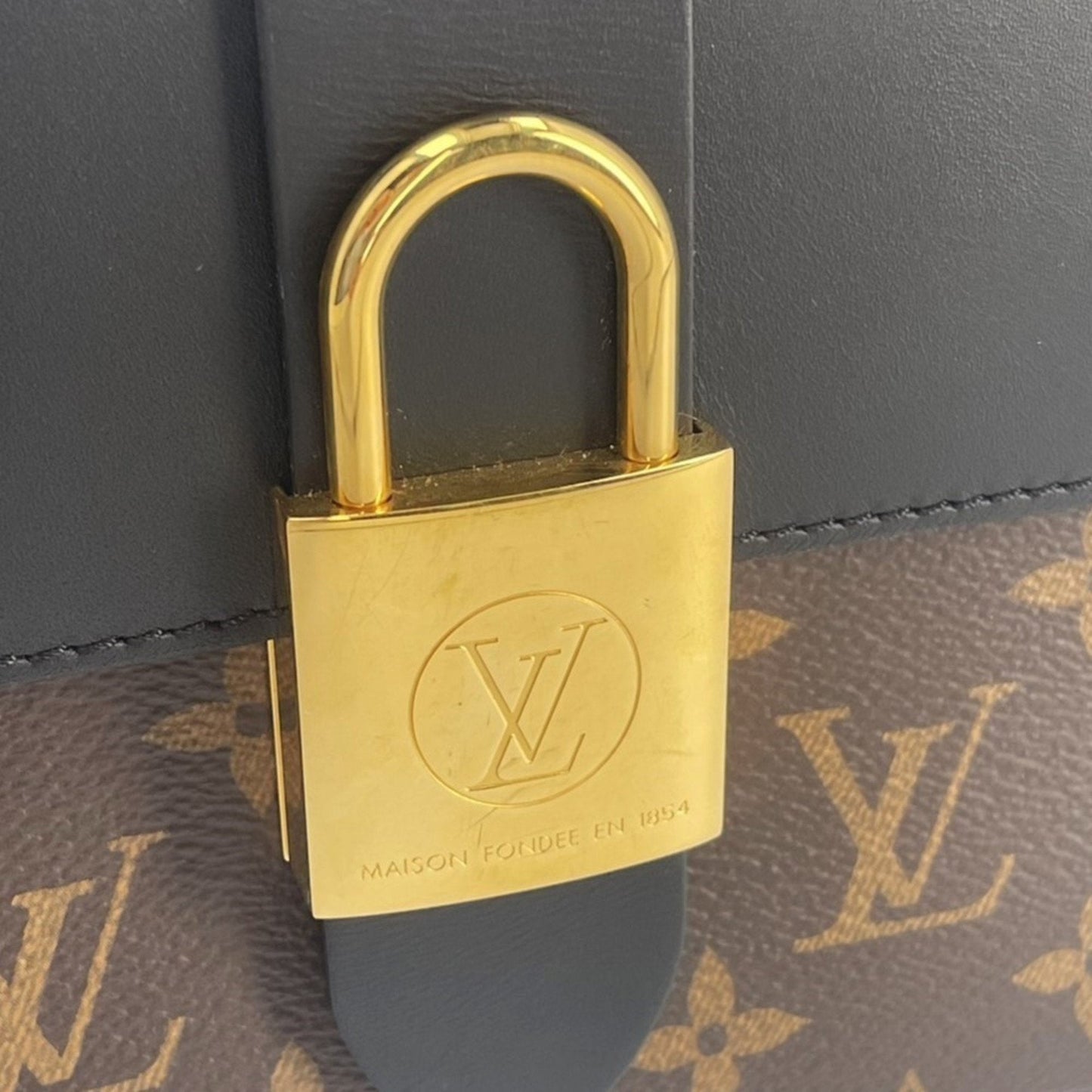 Louis Vuitton Monogram Black Brown Monogram Monogram Shoulder Bag