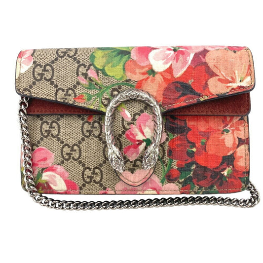 Gucci Beige Red Color Pvc Suede Shoulder Bag ()