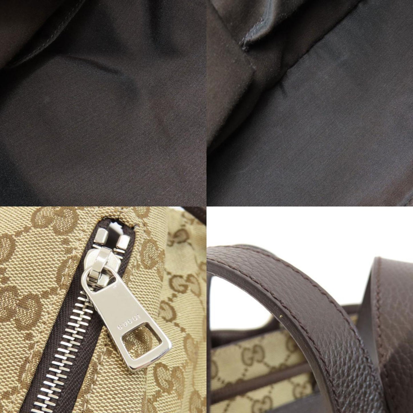 Gucci Brown Canvas Shoulder Bag