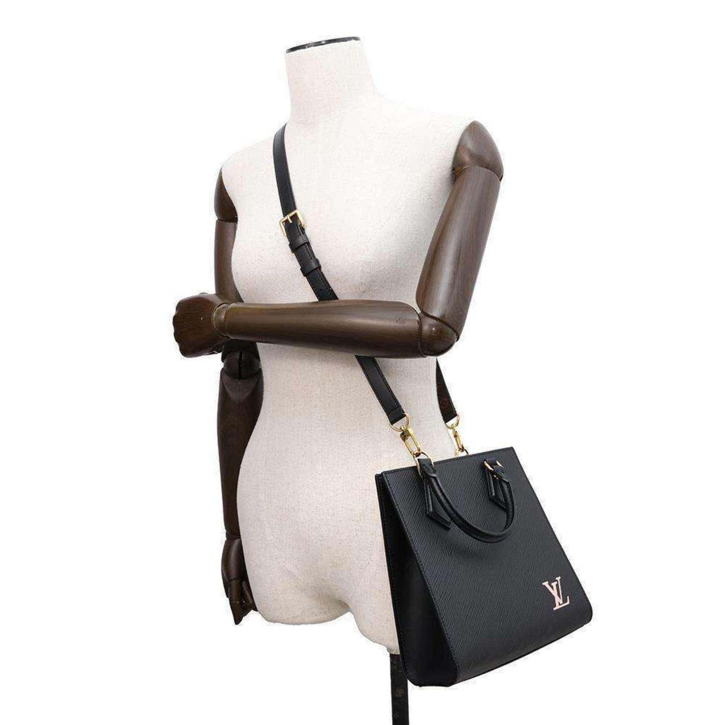 Louis Vuitton Noir Epi Leather Handbag Shoulder Bag