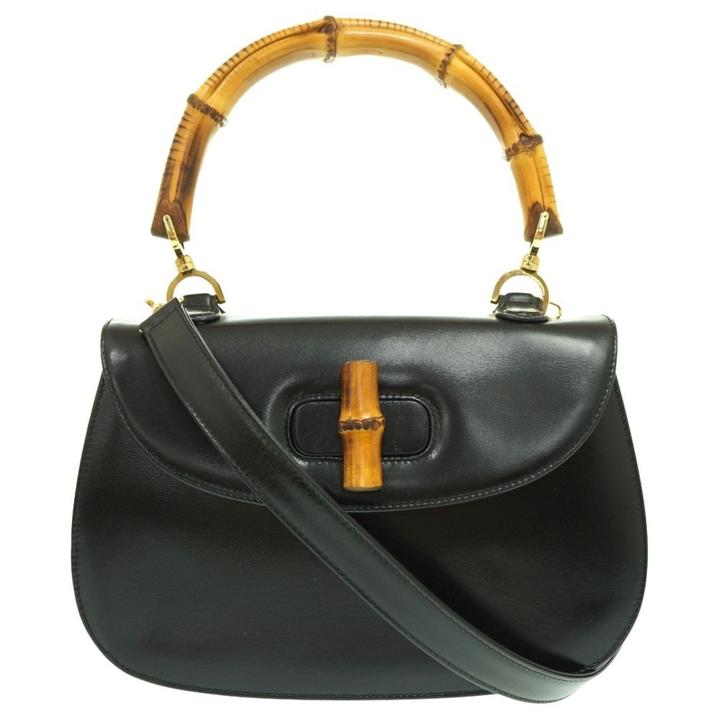 Gucci Black Leather Handbag ()
