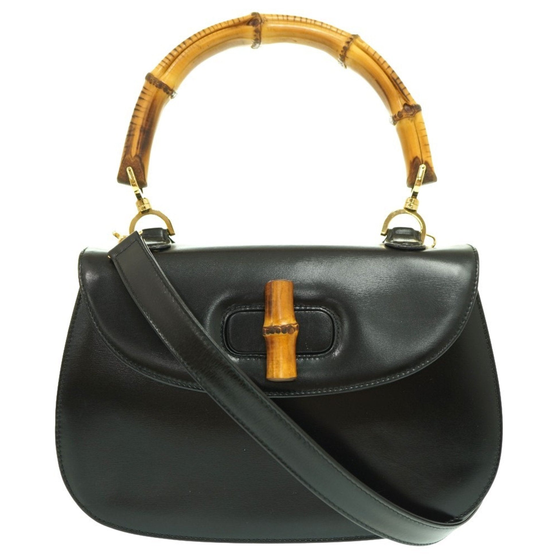 Gucci Black Leather Handbag ()