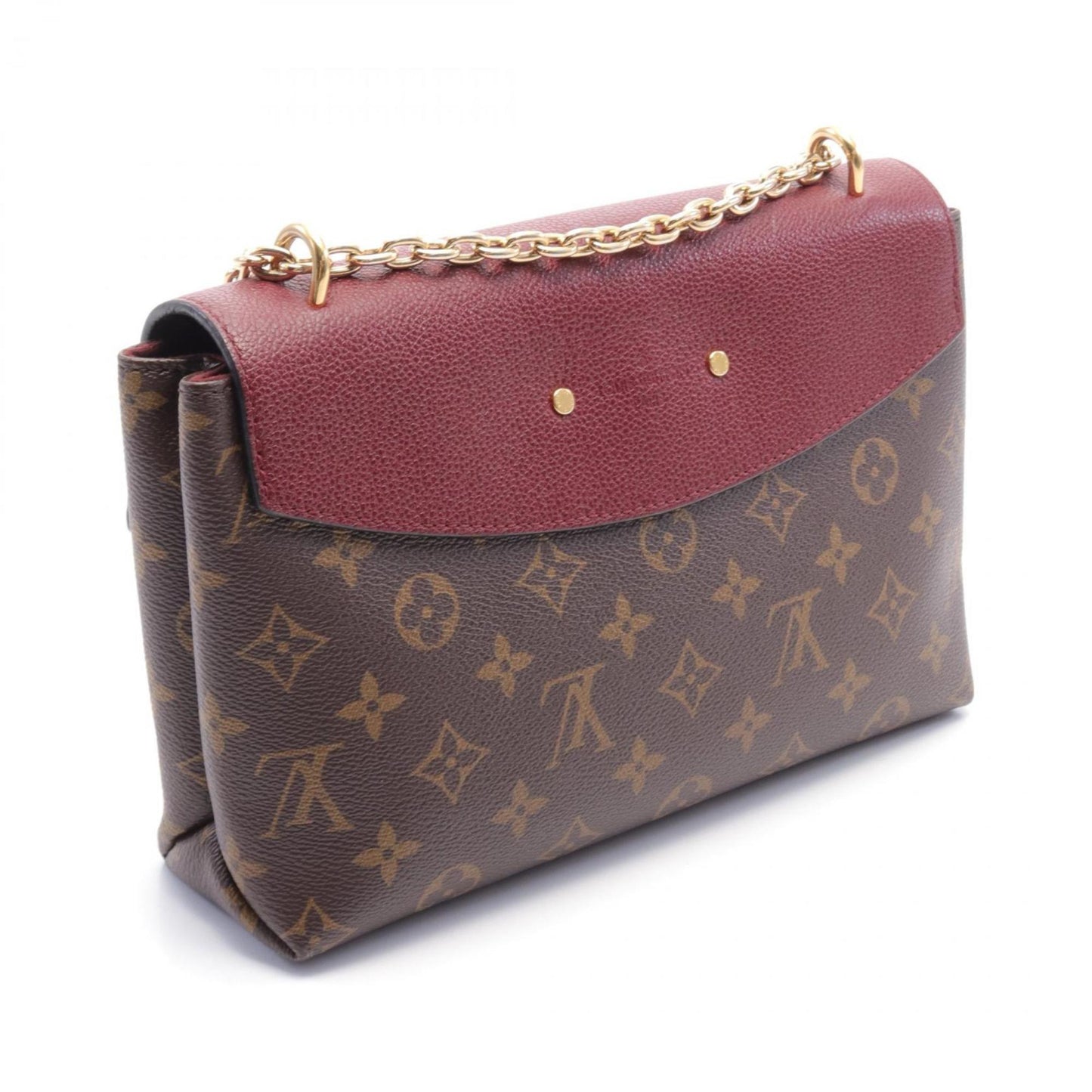Louis Vuitton Bordeaux Brown Coated Canvas Monogram Pvc Leather Shoulder Bag