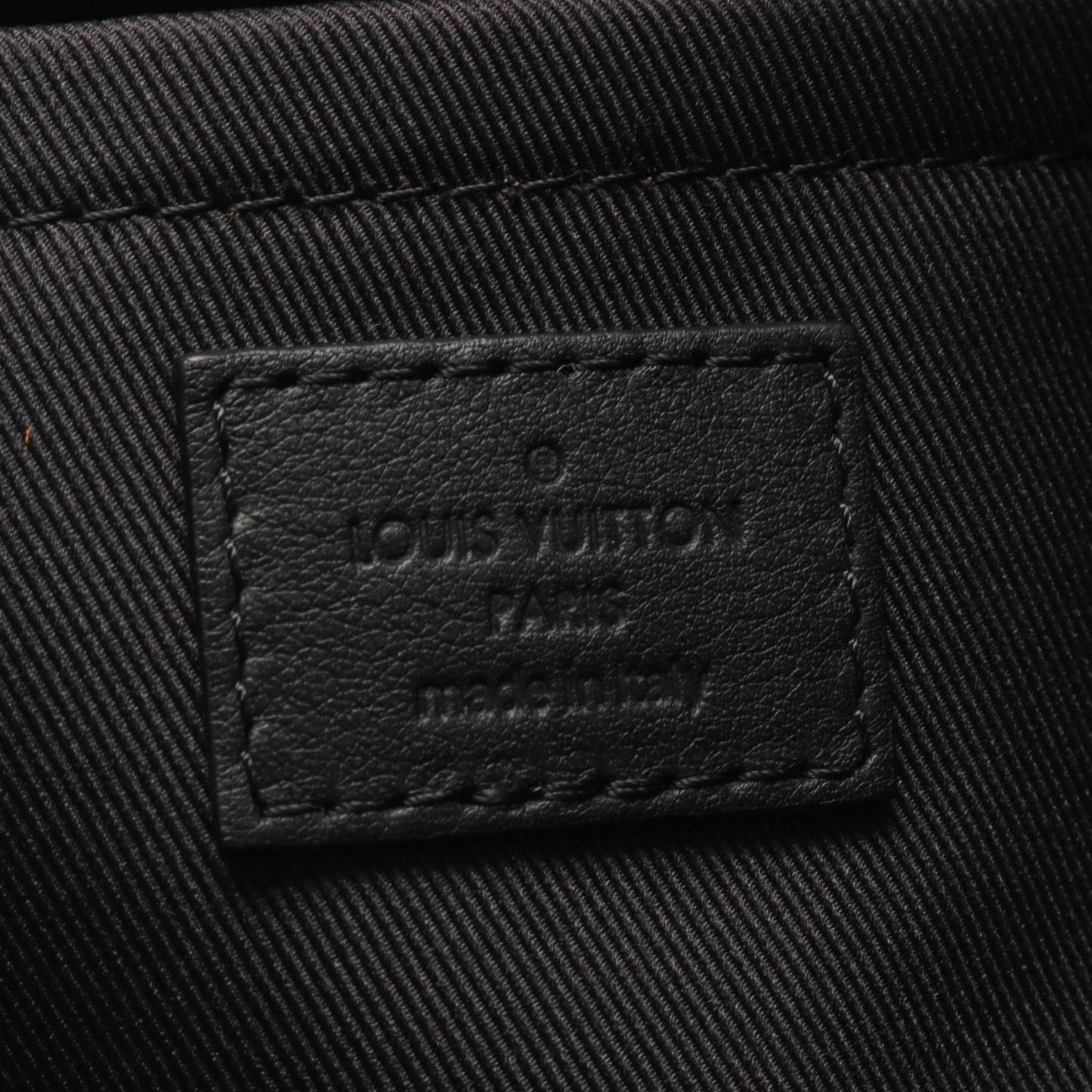 Louis Vuitton Black Brown Monogram Leather Backpack