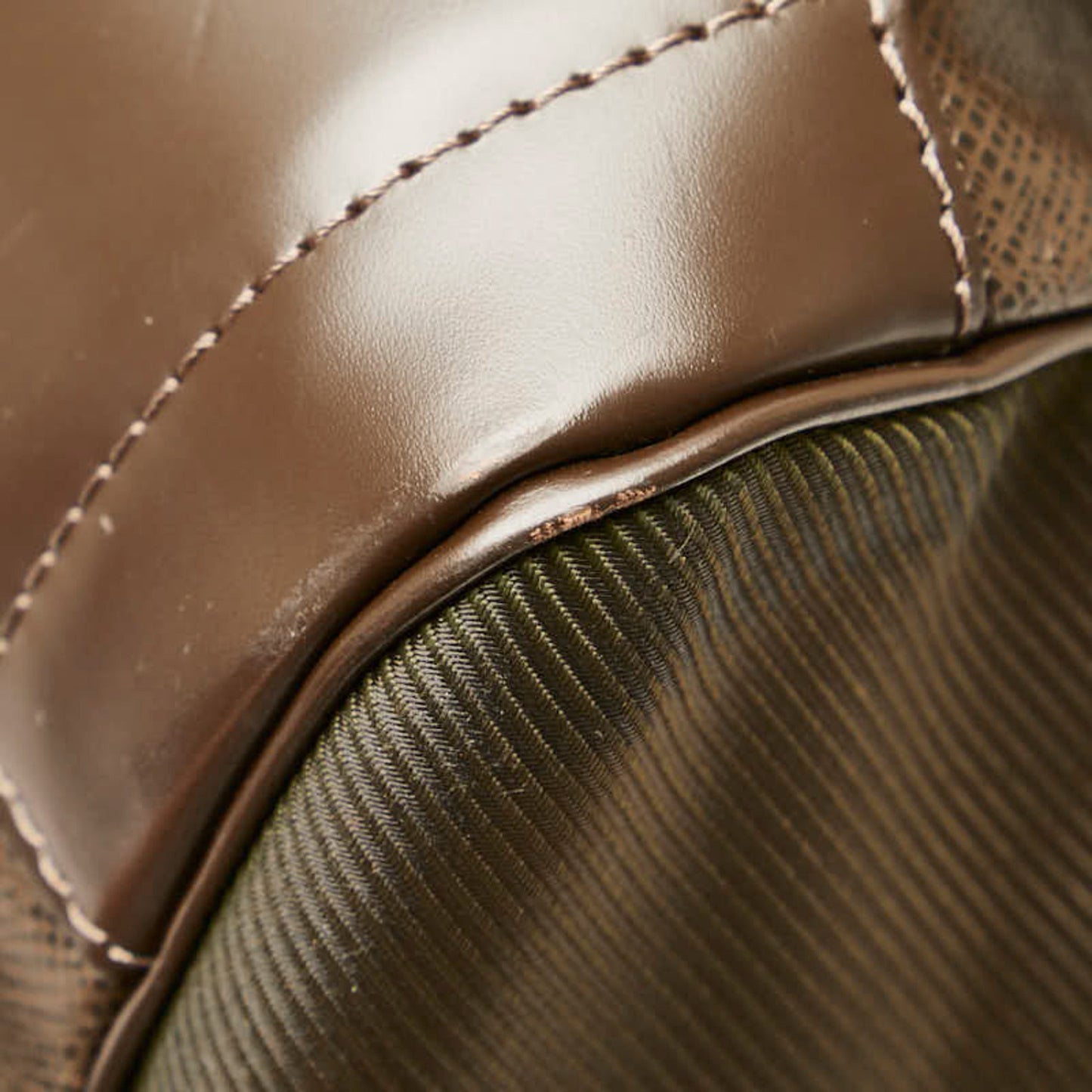 Louis Vuitton Acajou Brown Leather Shoulder Bag