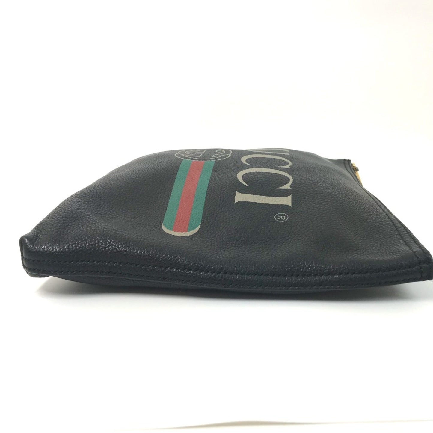 Gucci Black Leather Clutch Bag