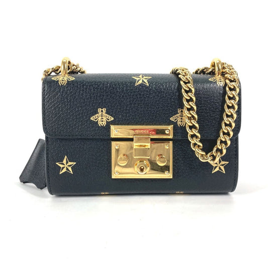 Gucci Black Leather Shoulder Bag ()