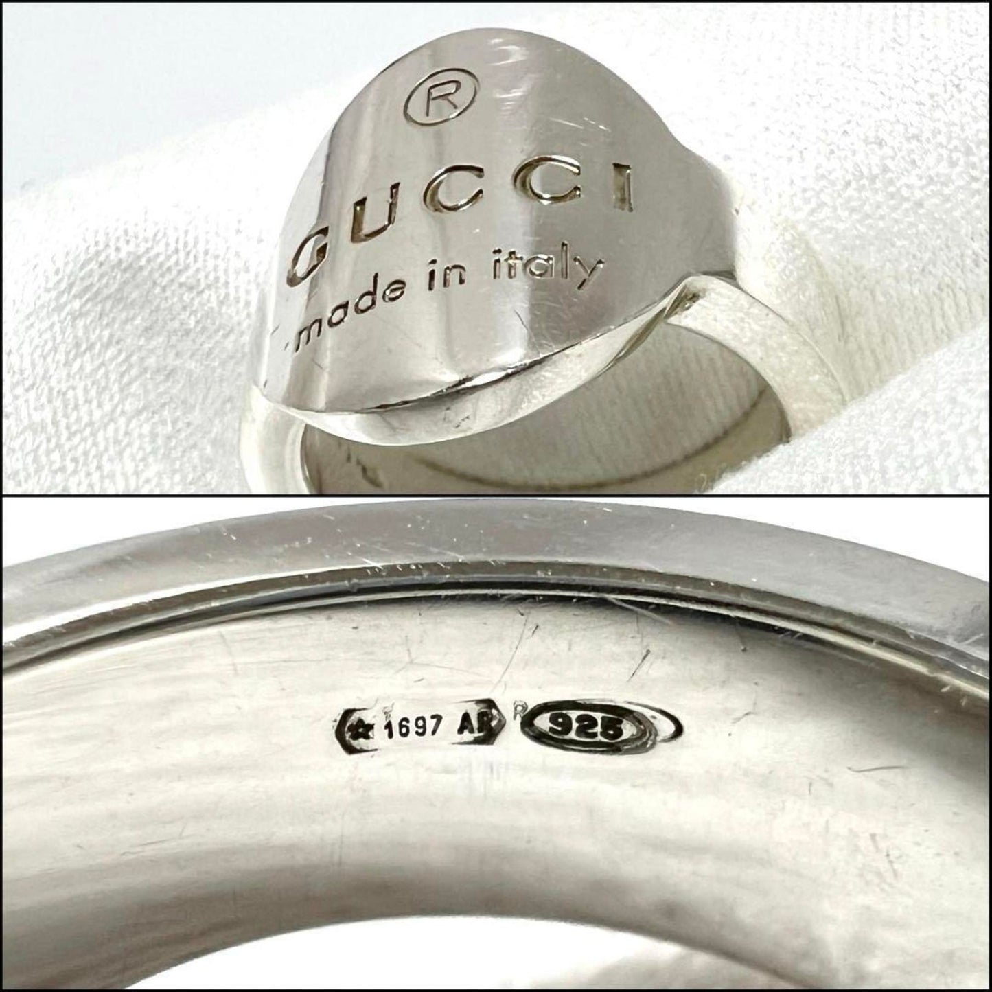 Gucci Silver Silver 925 Band Ring