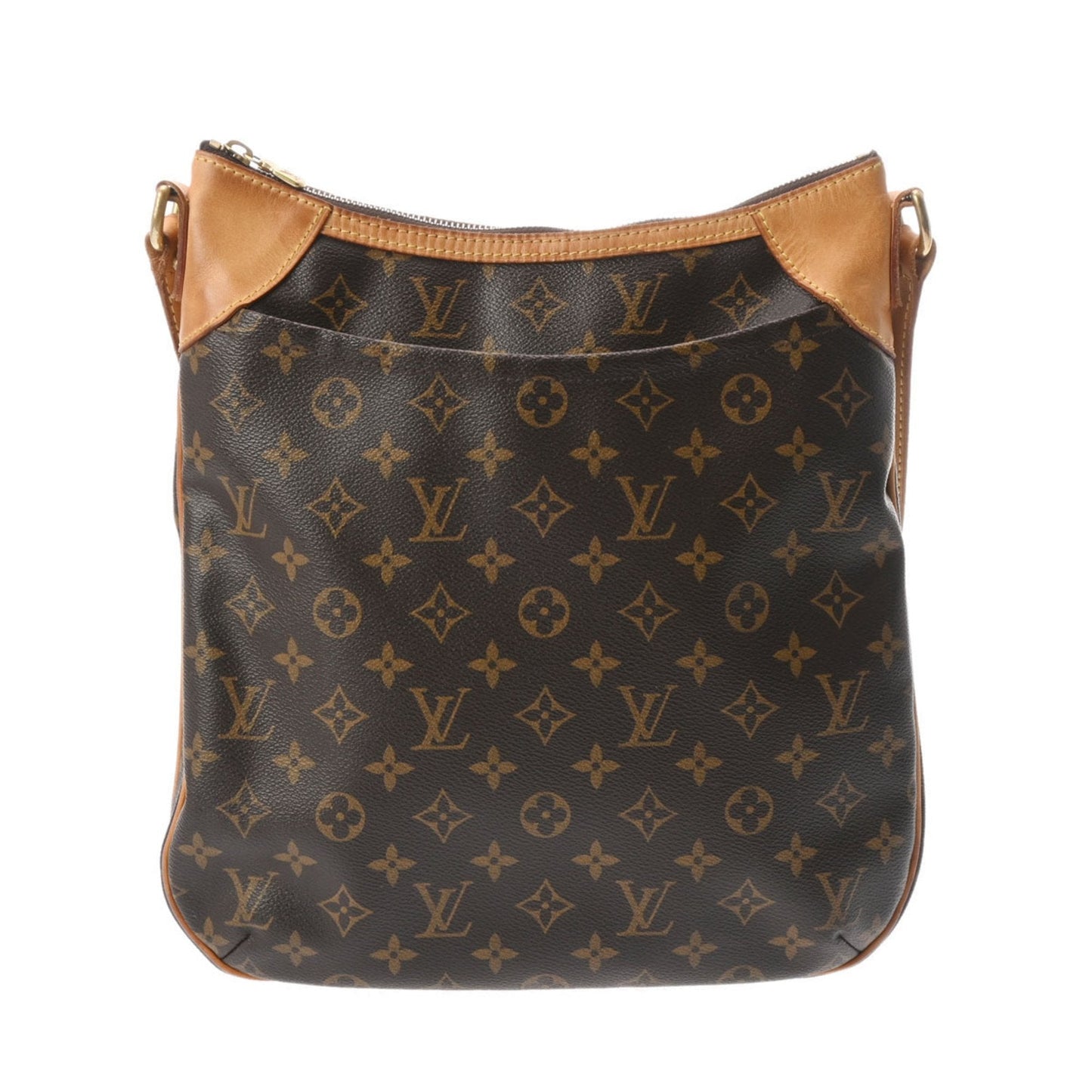 Louis Vuitton Brown Monogram Canvas Shoulder Bag ()