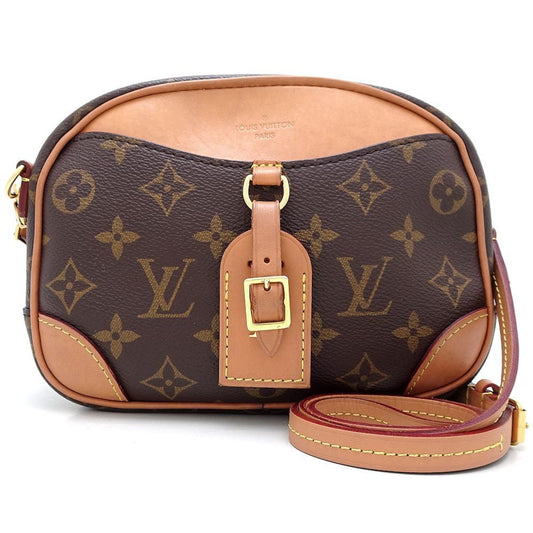 Louis Vuitton Brown Canvas Shoulder Bag ()