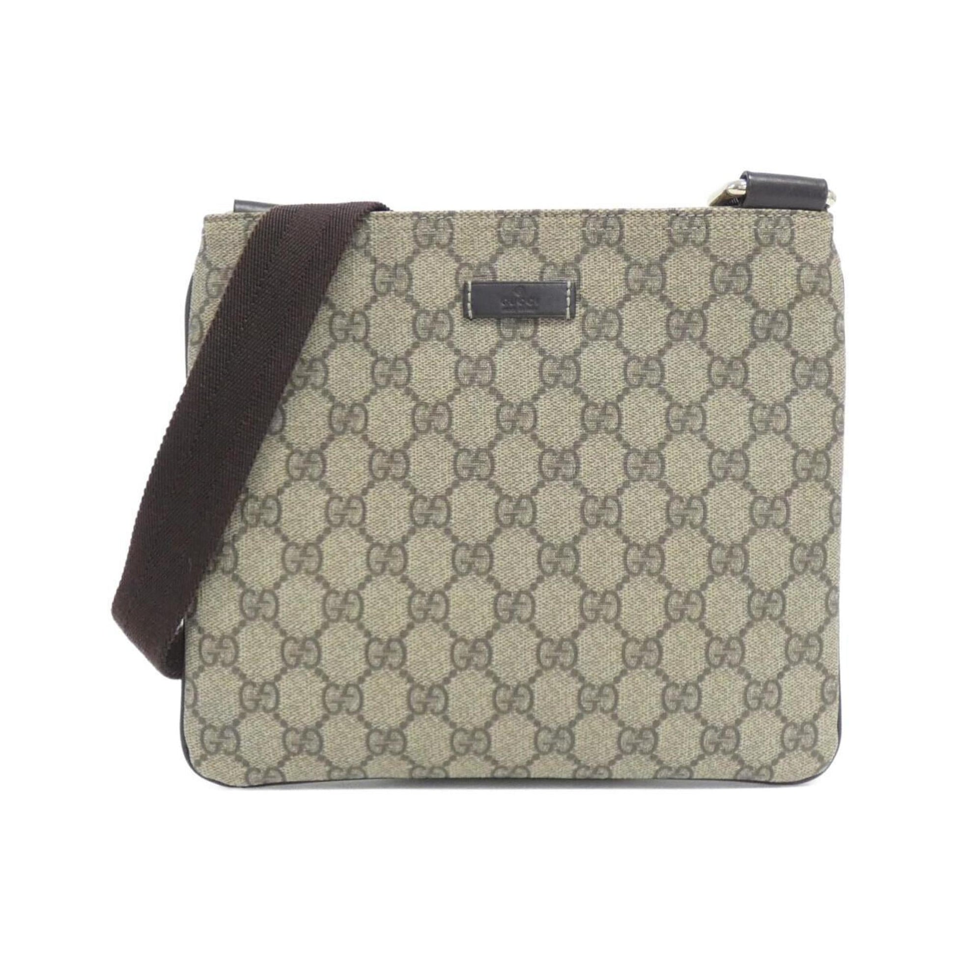 Gucci Beige Dark Brown Gg Plus Shoulder Bag ()