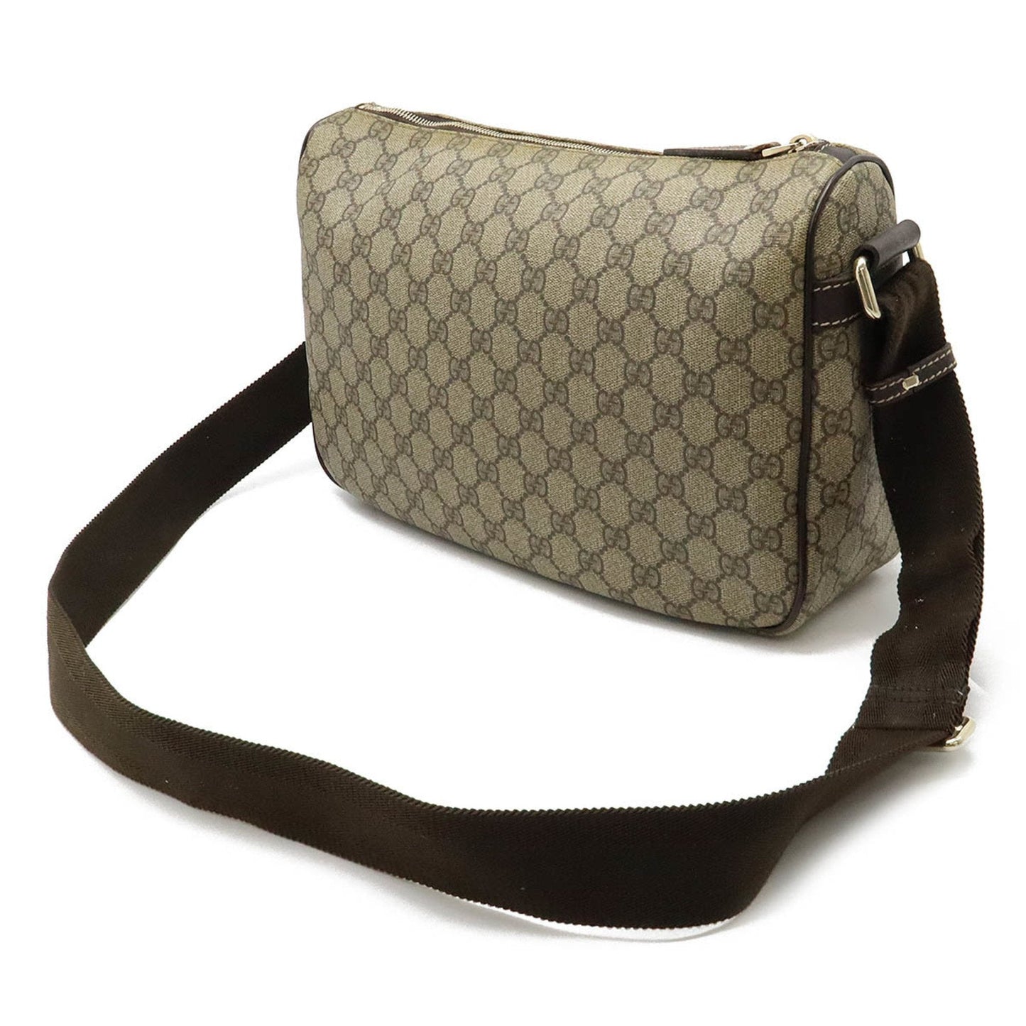 Gucci Dark Brown Pvc Leather Shoulder Bag