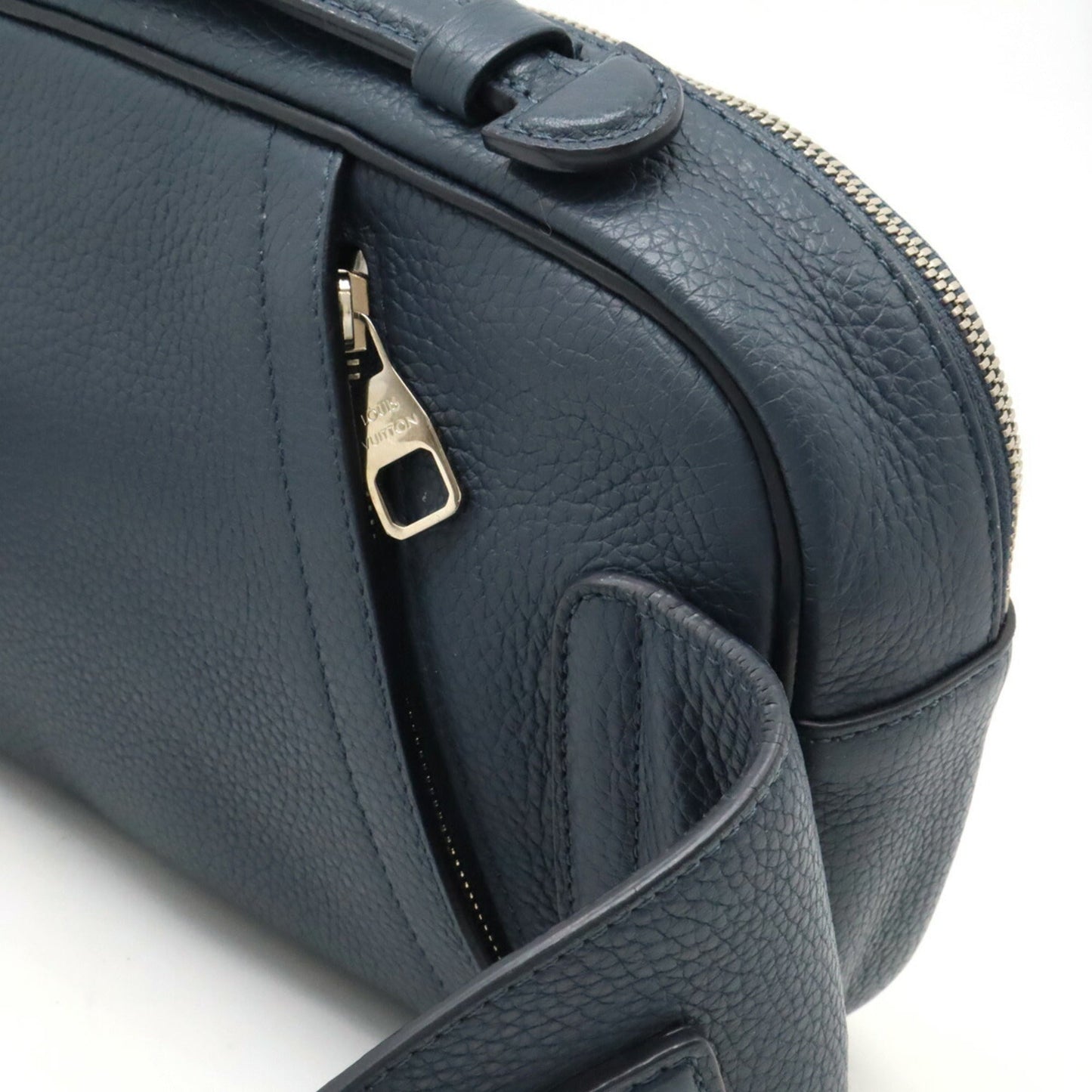 Louis Vuitton Navy Leather Shoulder Bag Sling Bag
