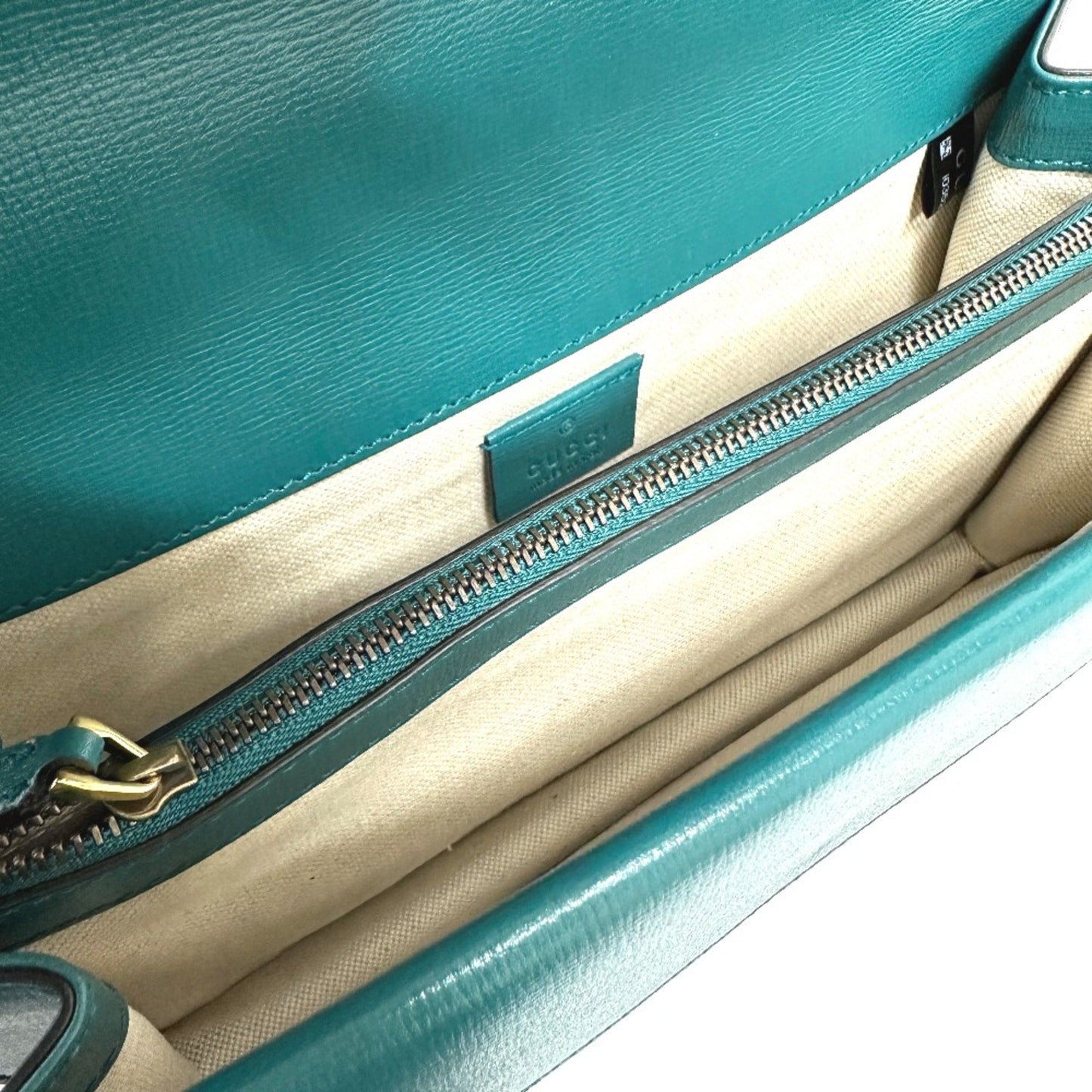 Gucci Blue Leather Shoulder Bag