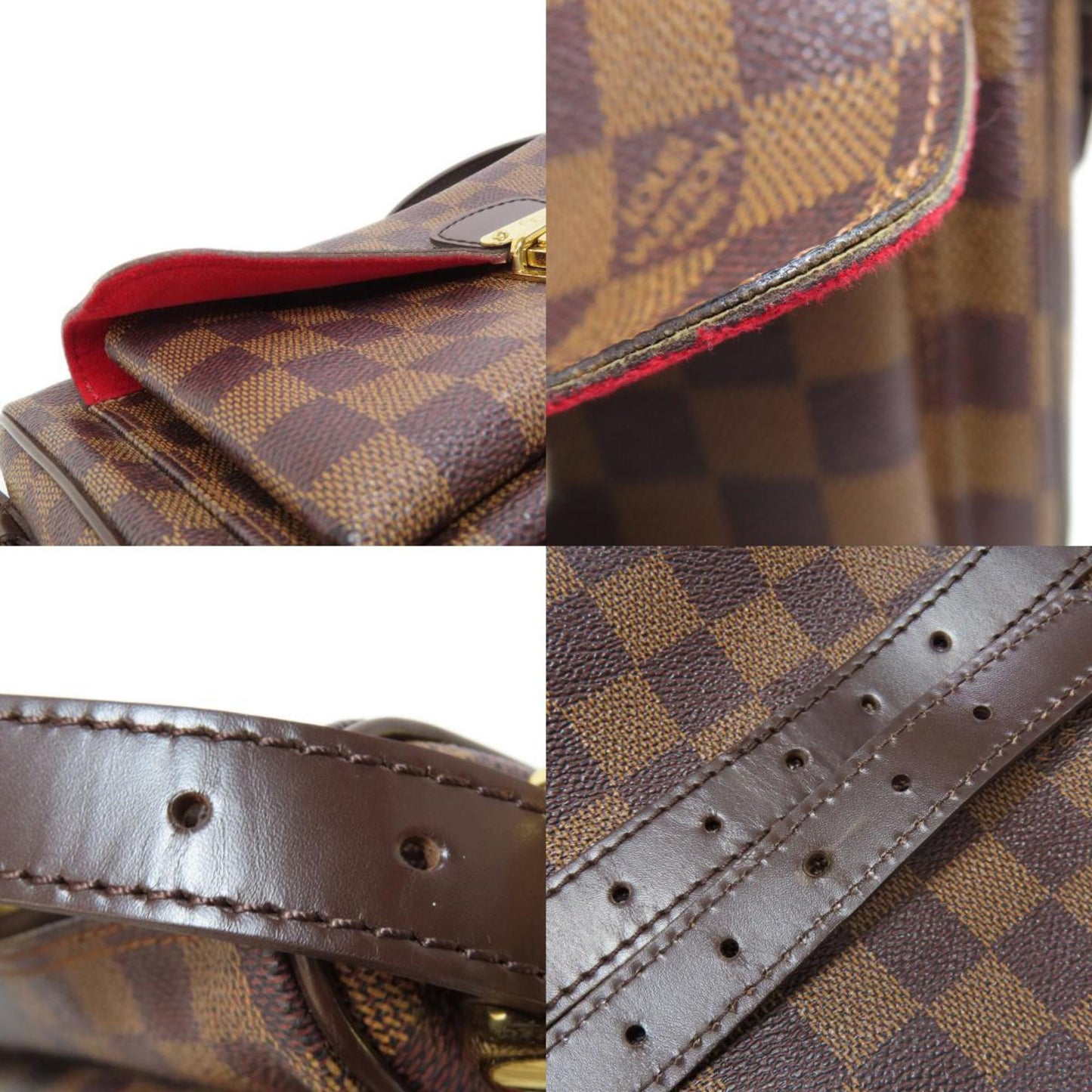 Louis Vuitton Damier Canvas Ebene Damier Canvas Shoulder Bag