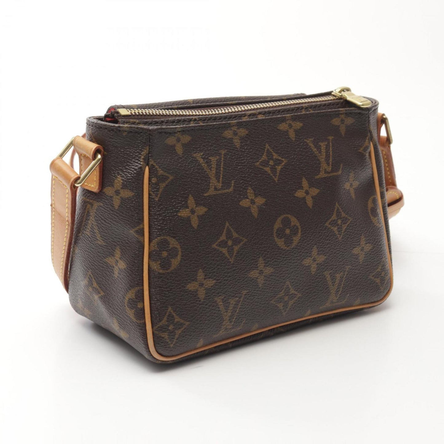 Louis Vuitton Monogram Brown Coated Canvas Leather Shoulder Bag