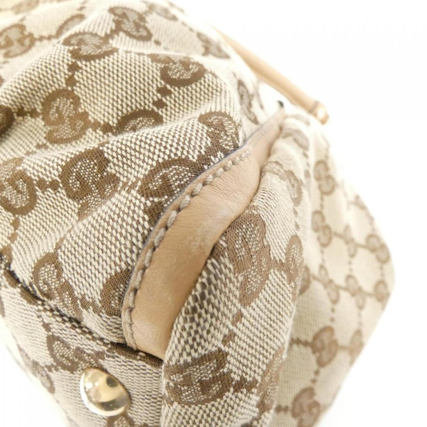 Gucci Gg Canvas Beige Gg Canvas Shoulder Bag