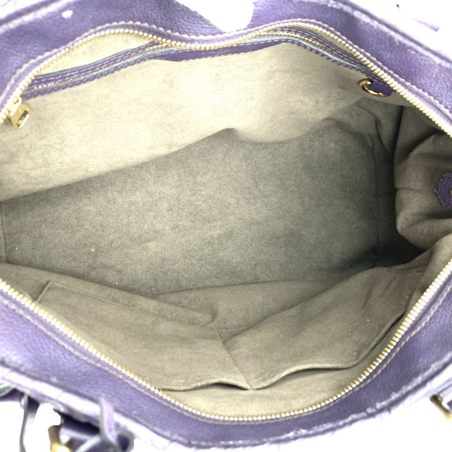 Louis Vuitton Purple Mahina Leather Handbag Shoulder Bag