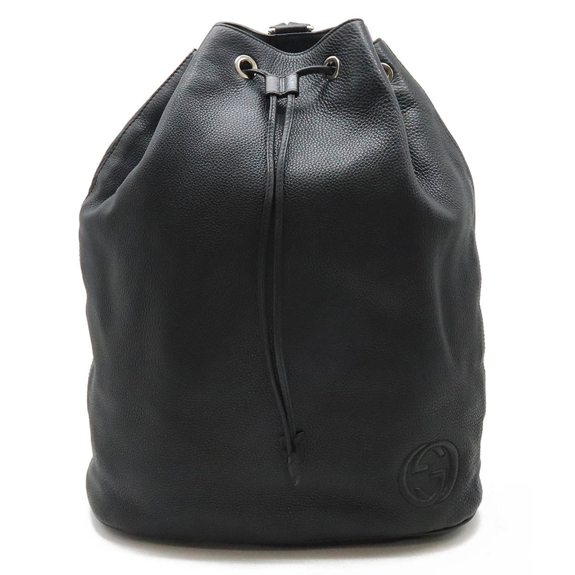 Gucci Black Leather Backpack ()