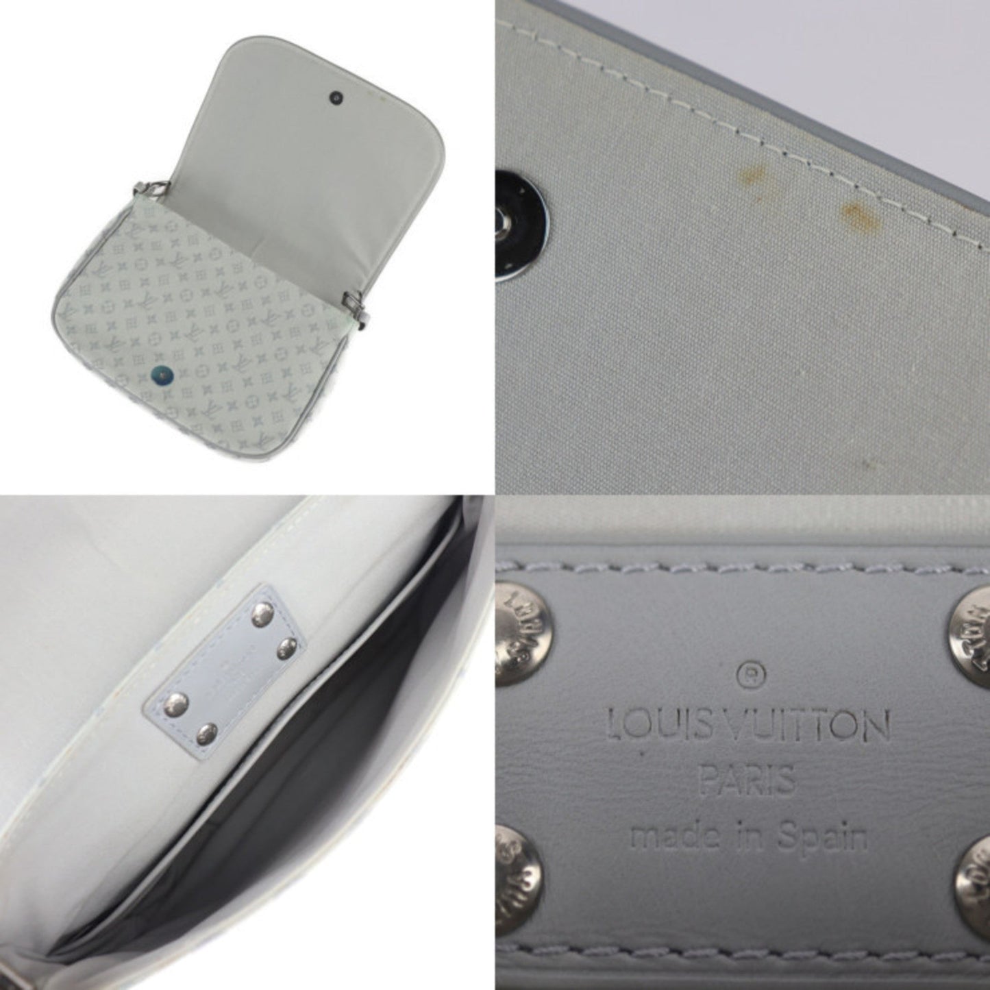 Louis Vuitton Monogram Mini Gray Multi-Color Monogram Mini Handbag Shoulder Bag