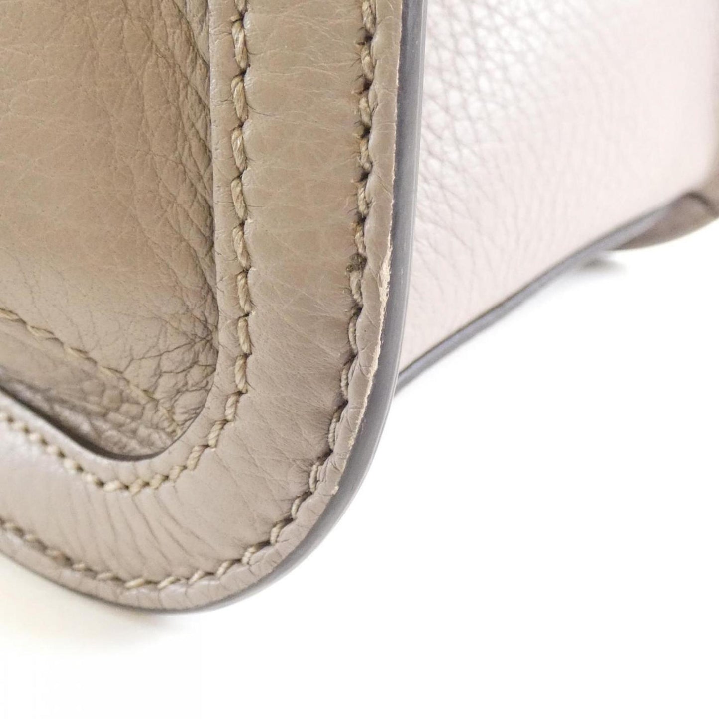 Gucci Light Gray Leather Shoulder Bag
