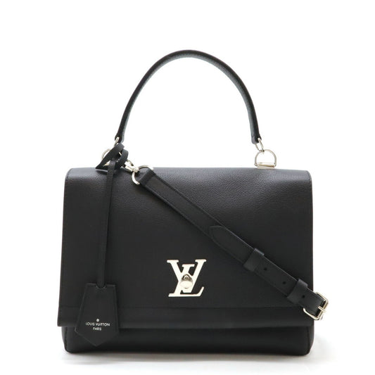 Louis Vuitton Black Noir Leather Handbag Shoulder Bag