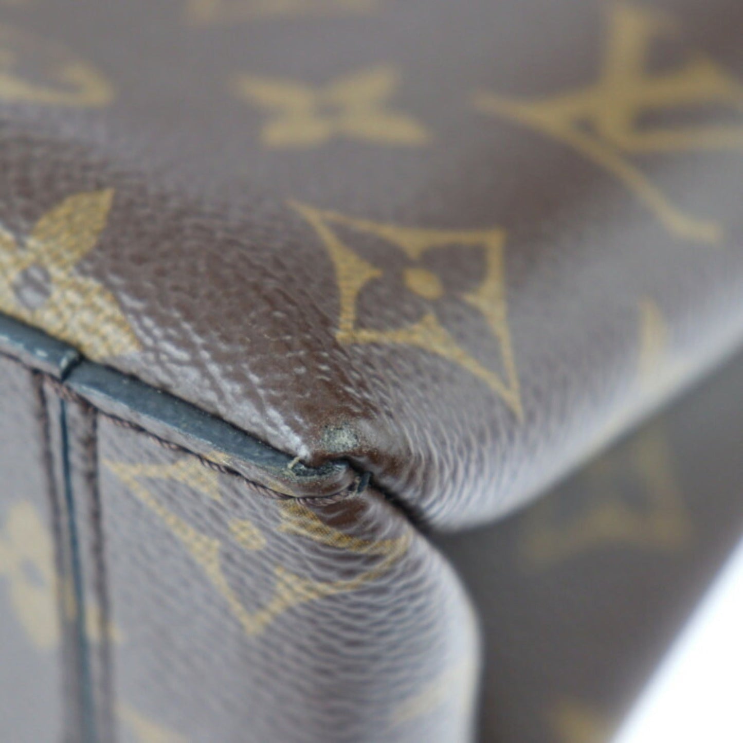 Louis Vuitton Black Brown Monogram Handbag Shoulder Bag Tote Bag