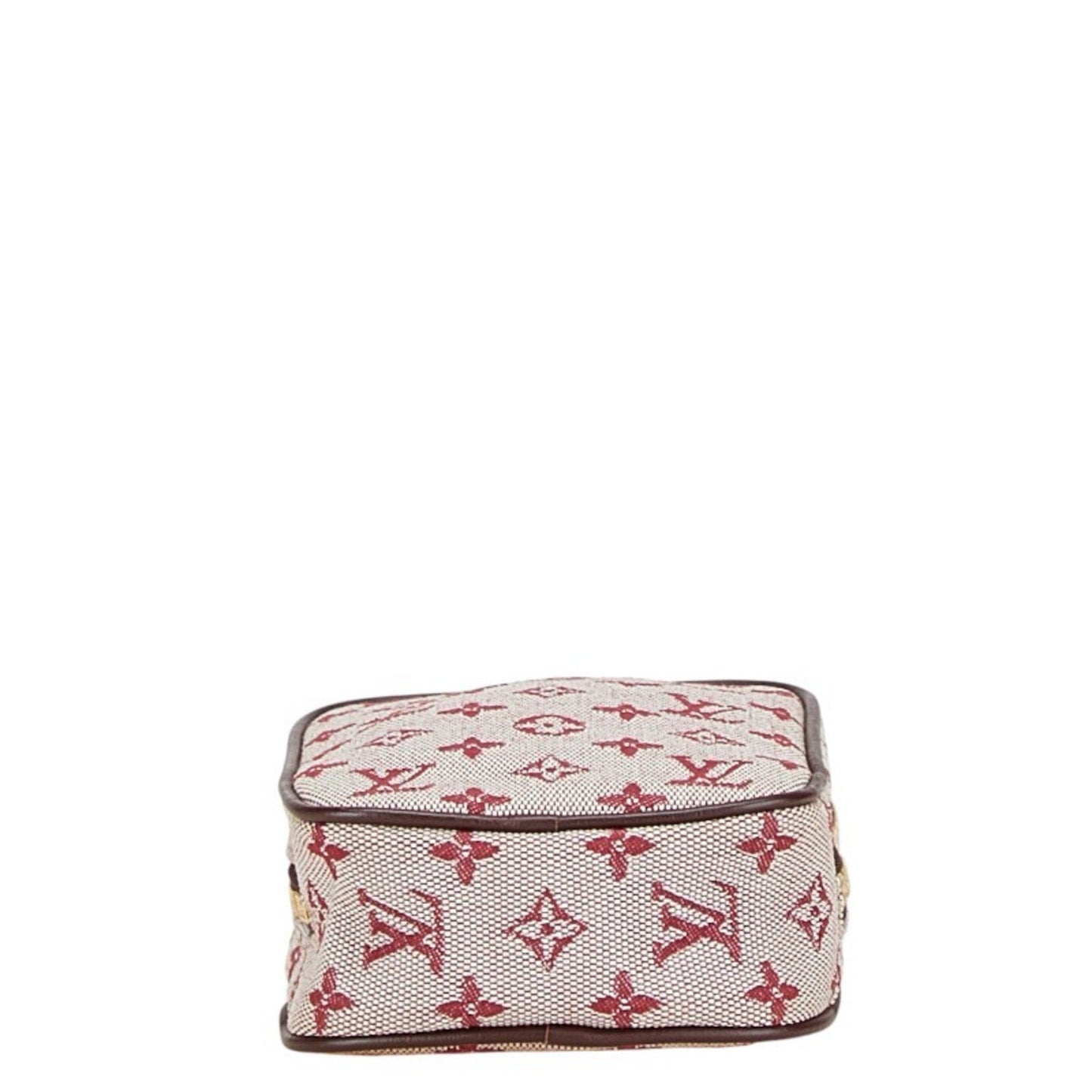 Louis Vuitton Cherry Red Color Canvas Leather Shoulder Bag