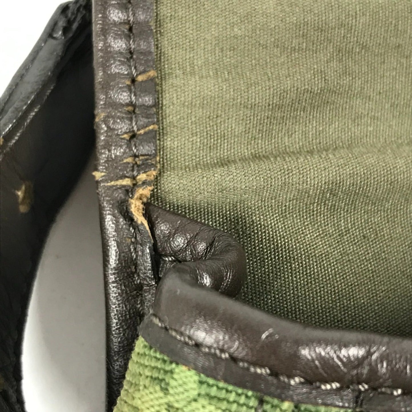Louis Vuitton Khaki Monogram Pochette Shoulder Bag