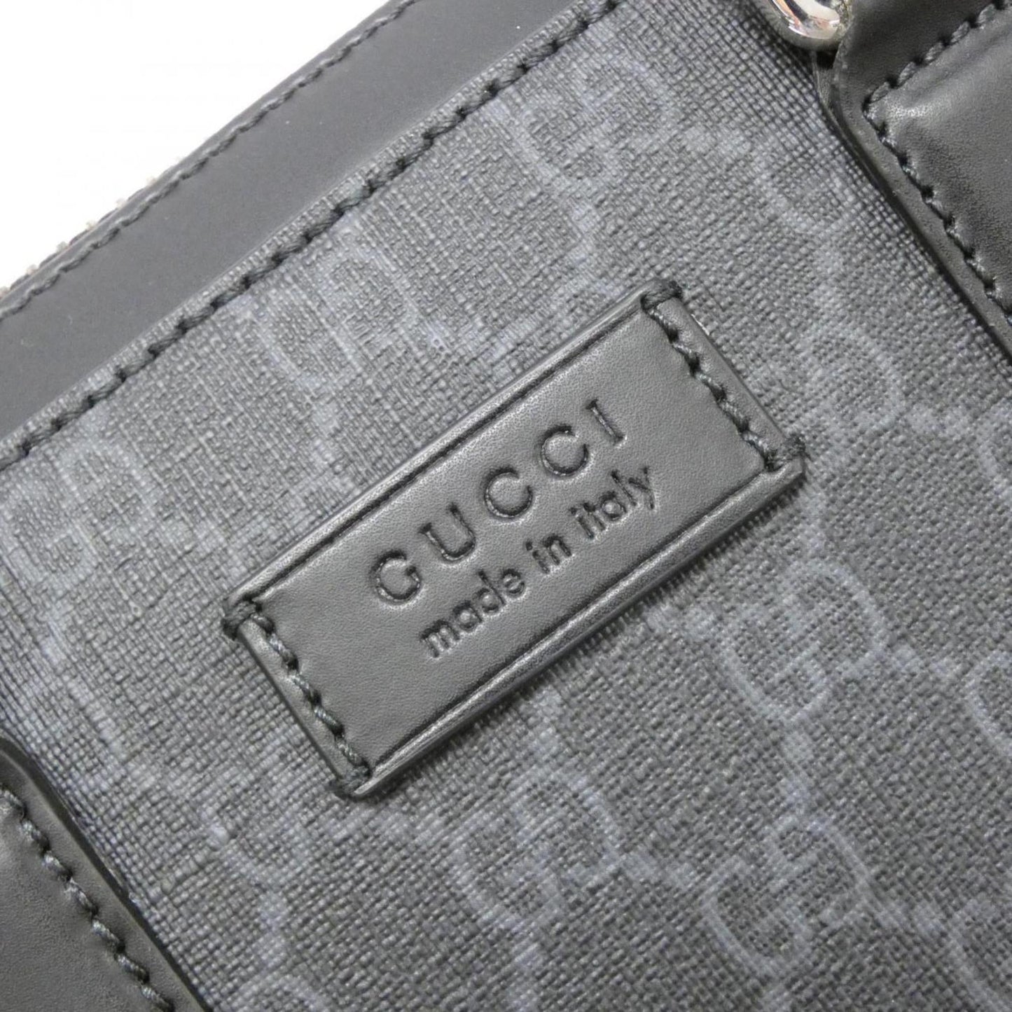 Gucci Black Gray Gg Supreme Briefcase