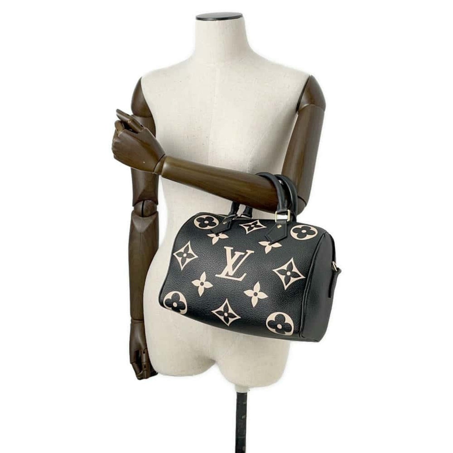 Louis Vuitton Bicolor Black Noir Monogram Empreinte Handbag Shoulder Bag