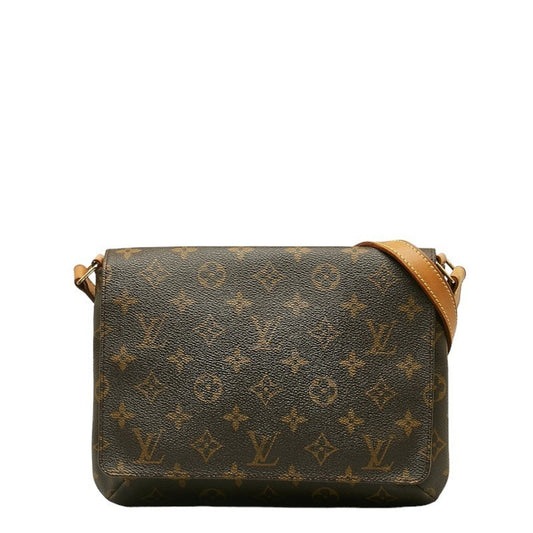 Louis Vuitton Brown Monogram Monogram Leather Shoulder Bag ()