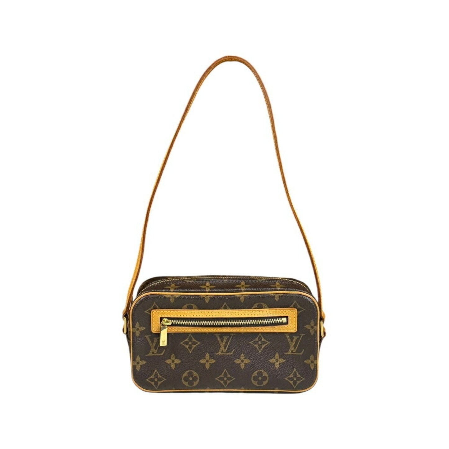 Louis Vuitton Brown Monogram Canvas Shoulder Bag ()