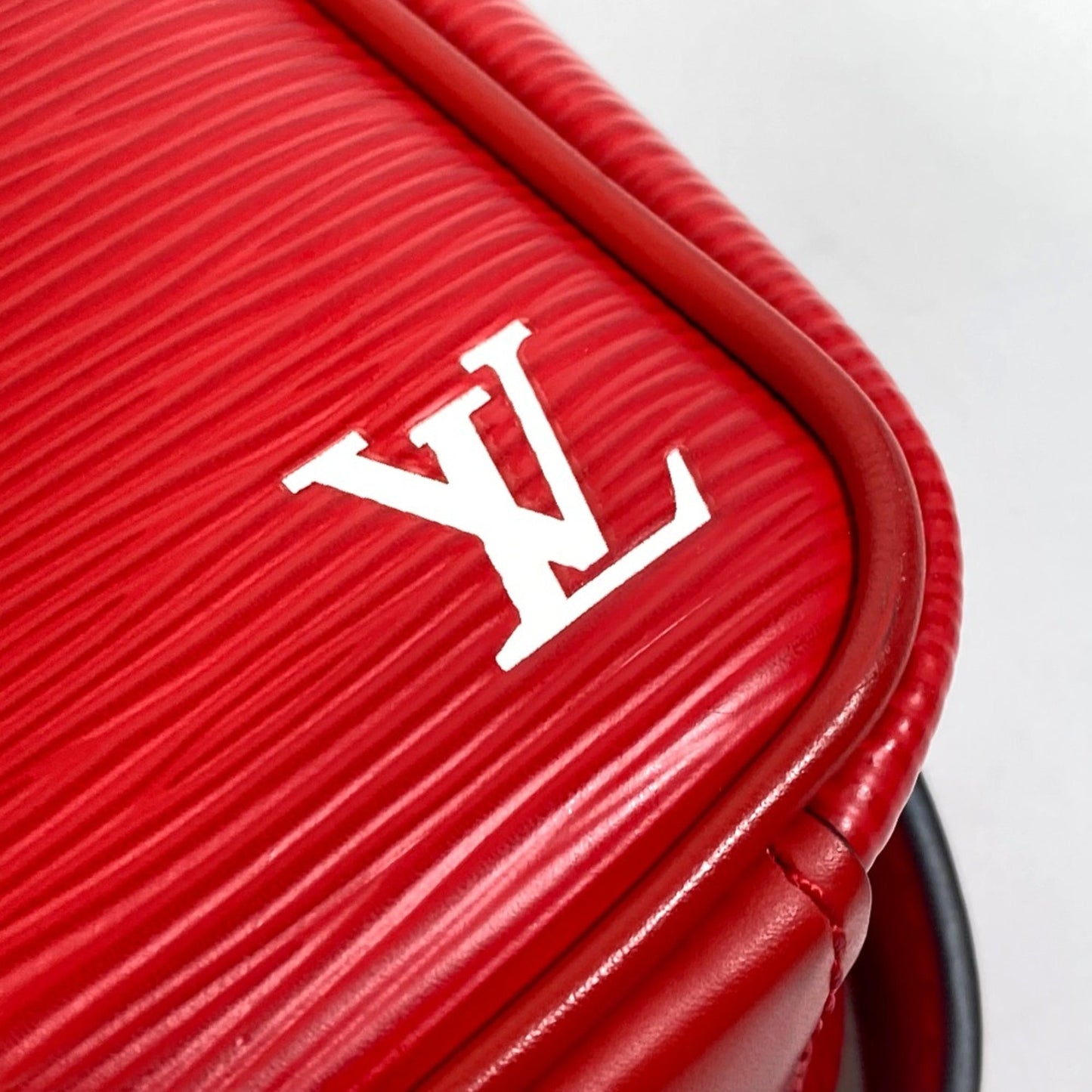 Louis Vuitton Red Leather Shoulder Bag