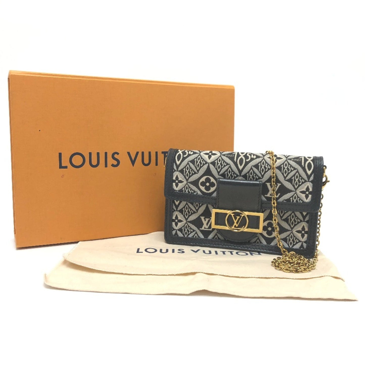 Louis Vuitton Navy Cloth Shoulder Bag