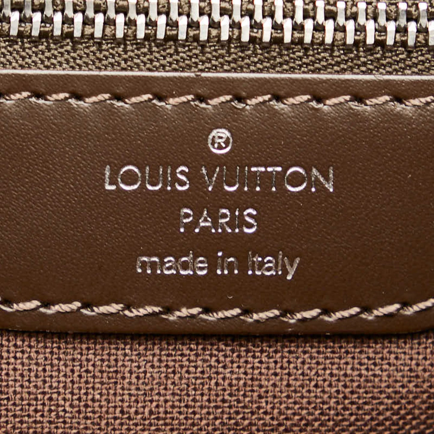 Louis Vuitton Acajou Brown Leather Shoulder Bag