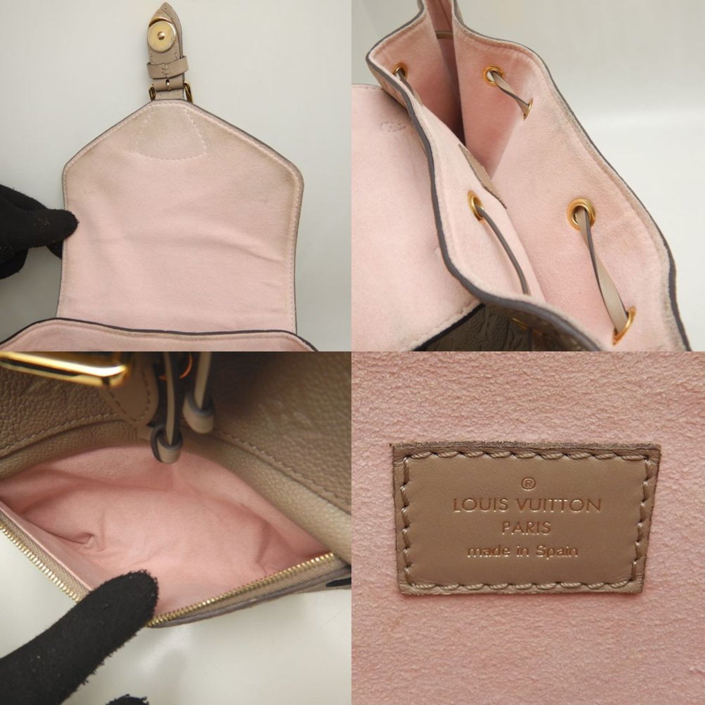 Louis Vuitton Tourterelle Leather Backpack
