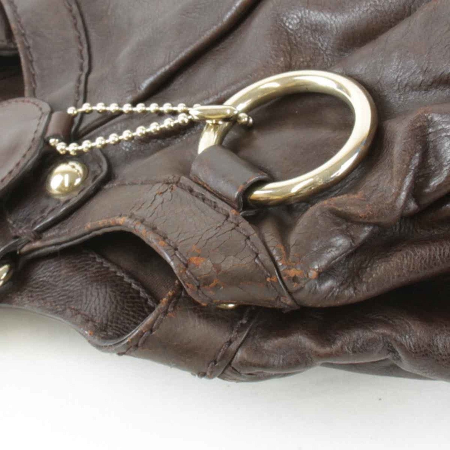 Gucci Sukey Brown Leather Handbag
